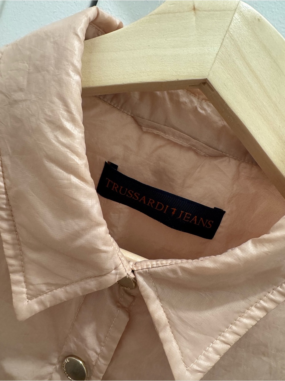 Trussardi Blush Pink Button-Front Utility Jacket - Picture 2 of 5